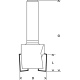 Frza na drky pre pnty Bosch Expert, dvojnoov, D 19 mm