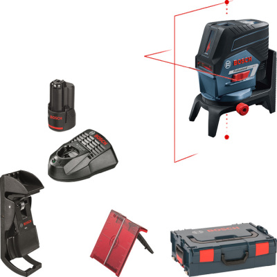 Krovo-bodov laser Bosch GCL 2-50 C + RM 2 + BM 3 + akumultor, L-Boxx
