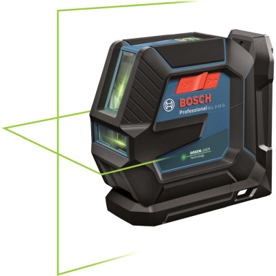 Lniov laser Bosch GLL 2-15 G + LB 10, kartn