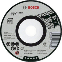 Obrusovac kot Bosch Best for Inox, pr. 125 mm