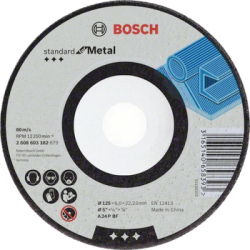 Obrusovac kot Bosch Standard for Metal s prielisom, pr. 125 mm