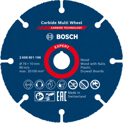 Viacelov kot Bosch EXPERT Carbide Multi Wheel 76 mm
