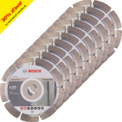 10 ks balenie DIA kotov Bosch Standard for Concrete, 150 mm