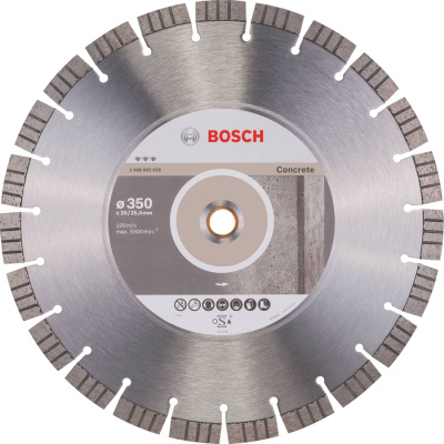 Diamantov kot 350 mm, Bosch Best for Concrete