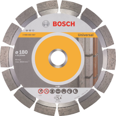 Diamantov kot 180 mm, Bosch Expert for Universal