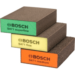Brsna hubka Bosch Best for Flat and Edge, 3-dielna sprava