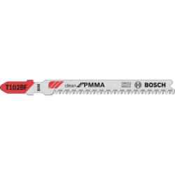 Plov listy Bosch Clean for PMMA, T 102 BF, 5 ks