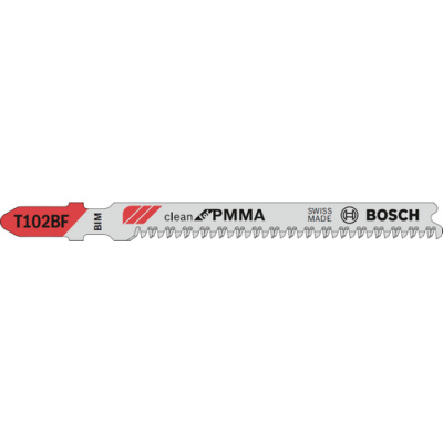 Plov listy Bosch Clean for PMMA, T 102 BF, 5 ks