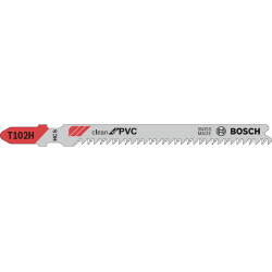 Pílové listy Bosch Clean for PVC, T 102 H, 3 ks