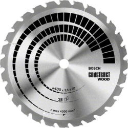 Plov kot Bosch Construct Wood, pr. 400 mm, klincom odoln