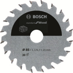 Plov kot Bosch Standard for Wood, 85 mm, 20 zubov