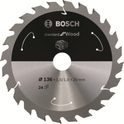 Plov kot Bosch Standard for Wood, 136 mm, otvor 20 mm