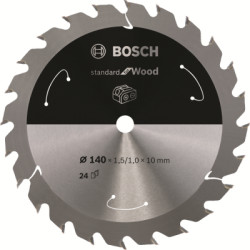 Plov kot Bosch Standard for Wood, 140 mm, otvor 10 mm