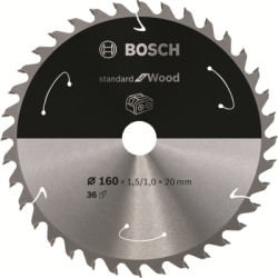 Plov kot Bosch Standard for Wood, 160 mm, 36 zubov
