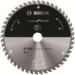 Plov kot Bosch Standard for Wood, 160 mm, 48 zubov