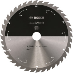 Plov kot Bosch Standard for Wood, 254 mm, 40 zubov
