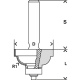 Profilov frza Bosch F s vodiacim gukovm loiskom, R 6,3 mm