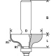 Profilov frza Bosch G s vodiacim gukovm loiskom, R 4,8 mm
