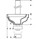 Profilov frza Bosch A s vodiacim loiskom, R 4,8 mm