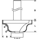 Frza na profilovanie hrn Bosch B s vodiacim loiskom, R 4 mm, stopka 8 mm