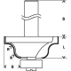 Frza na profilovanie hrn Bosch B s vodiacim loiskom, R 6,3 mm