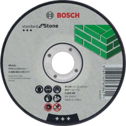 Rezac kot Bosch Standard for Stone s prielisom, pr. 115 mm
