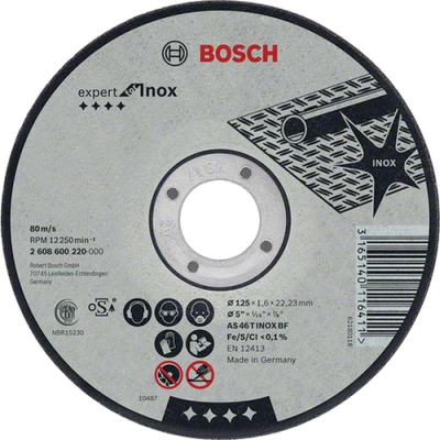 Rezac kot Bosch Expert for Inox rovn, pr. 230 mm