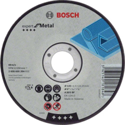 Rezac kot Bosch Expert for Metal rovn, hr. 1,6 mm, pr. 115 mm