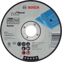Rezac kot Bosch Best for Metal Rapido rovn, pr. 115 mm