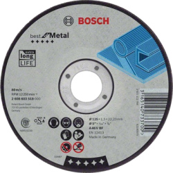 Rezac kot Bosch Best for Metal rovn, pr. 125 mm
