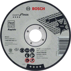 Rezac kot Bosch Standard for Inox rovn, hr. 1 mm, pr. 115 mm