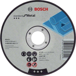 Rezac kot Bosch Standard for Metal s prielisom, pr. 125 mm