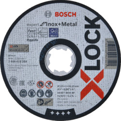 Rezac kot Bosch X-LOCK Expert for Inox and Metal, hr. 1 mm, pr. 125 mm