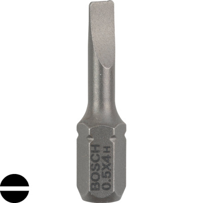 Skrutkovac hrot Bosch Extra Hart S0,5x4,0, L 25 mm, 3 ks