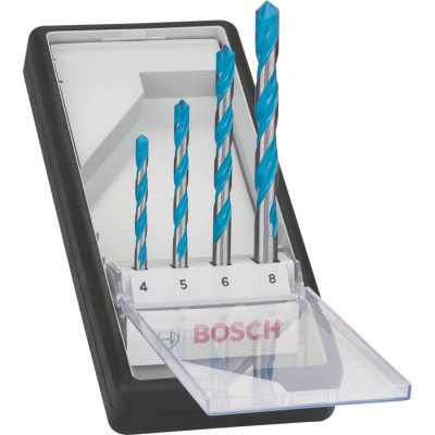 Vrtky Bosch Robust Line CYL-9, 4-dielna sprava, pr. 4/5/6/8 mm