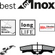 Vejrovit kot X581 Bosch Best for Inox, prielis, 125 mm, P 80